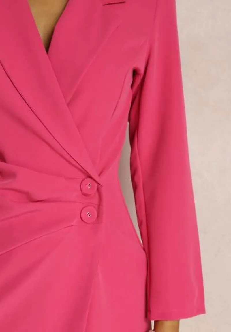 Ciemnoróżowa Sukienka Semiche