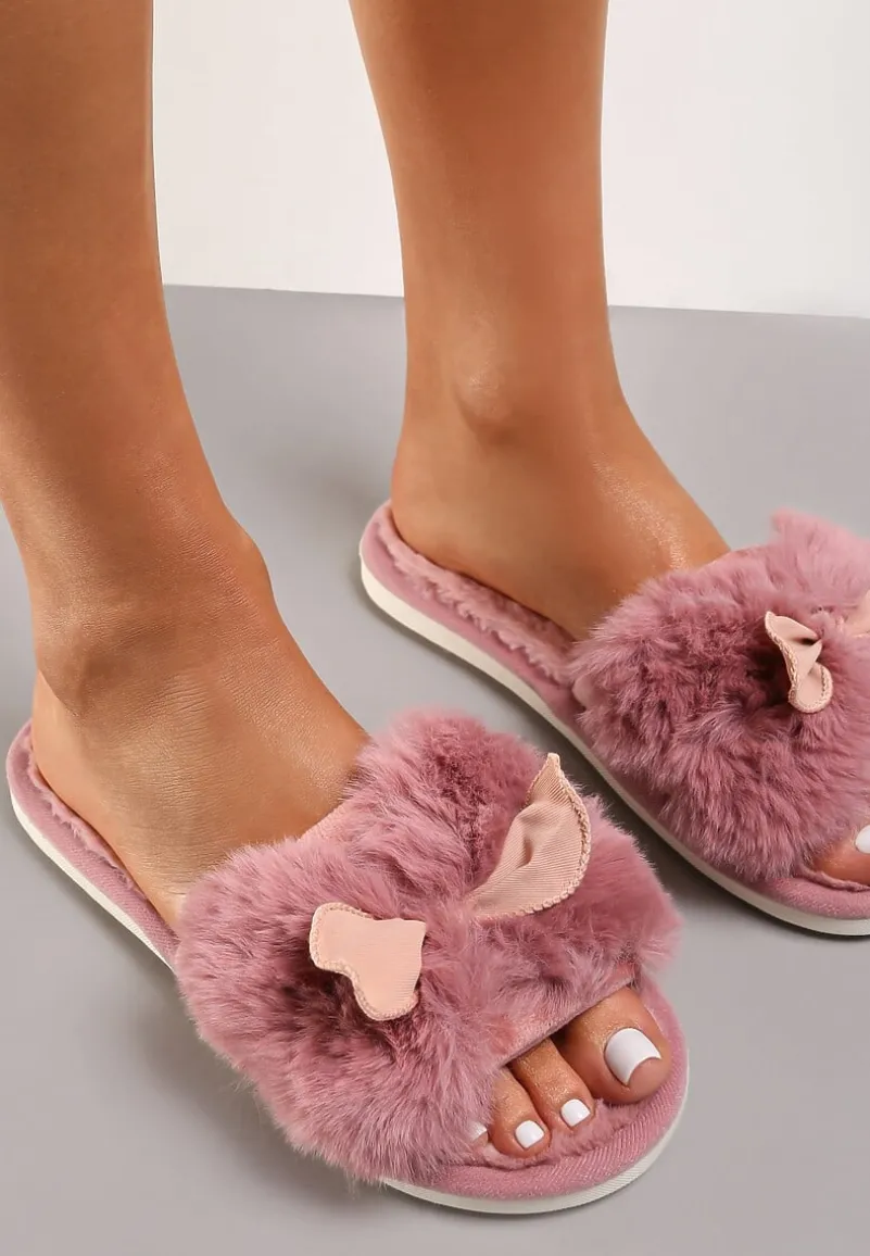 Ciemnoróżowe Kapcie Tryphadia