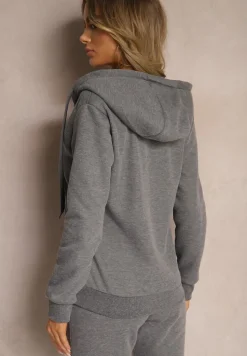 Ciemnoszara Bluza z Kapturem Harasphei