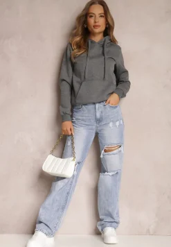 Ciemnoszara Bluza z Kapturem Kalladina