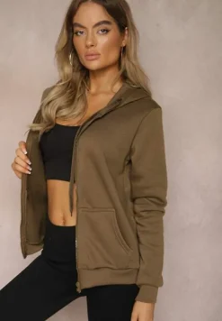 Ciemnozielona Bluza z Kapturem Harasphei