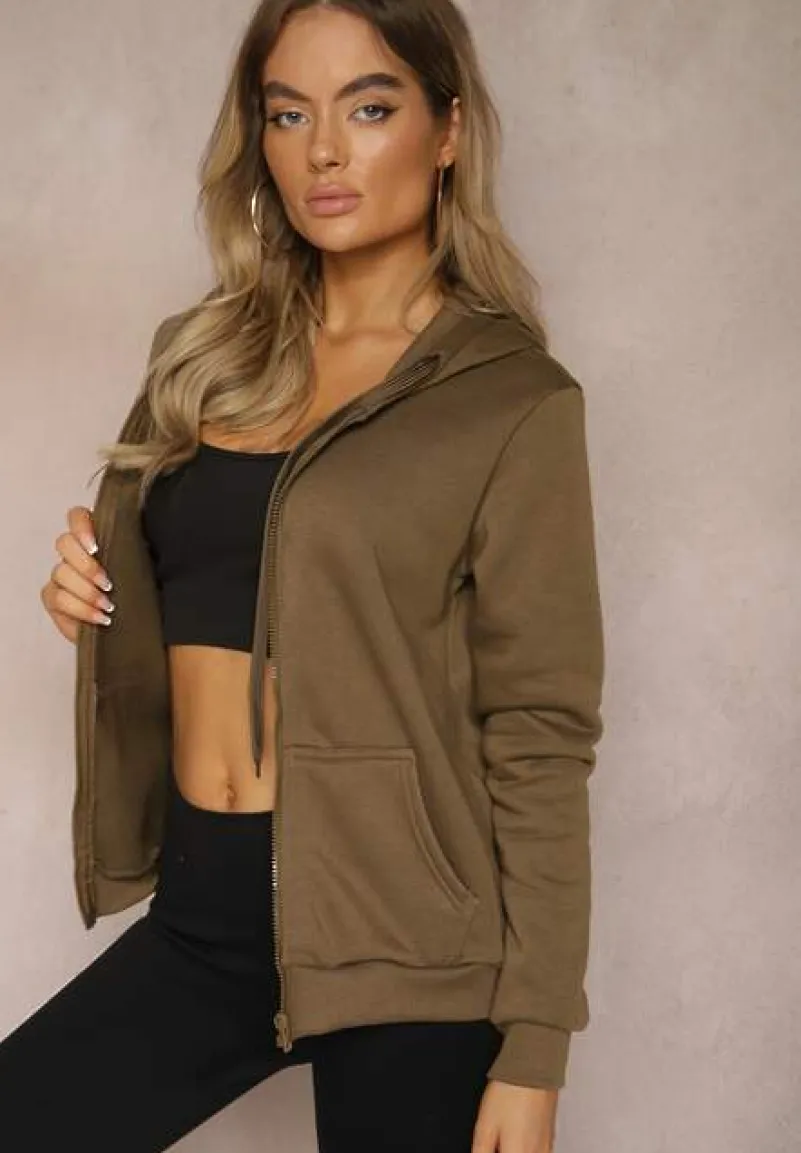 Ciemnozielona Bluza z Kapturem Harasphei