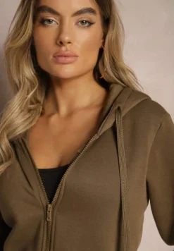 Ciemnozielona Bluza z Kapturem Harasphei