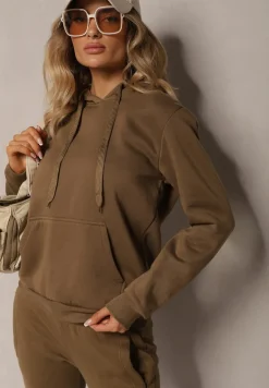 Ciemnozielona Bluza z Kapturem Corbetes