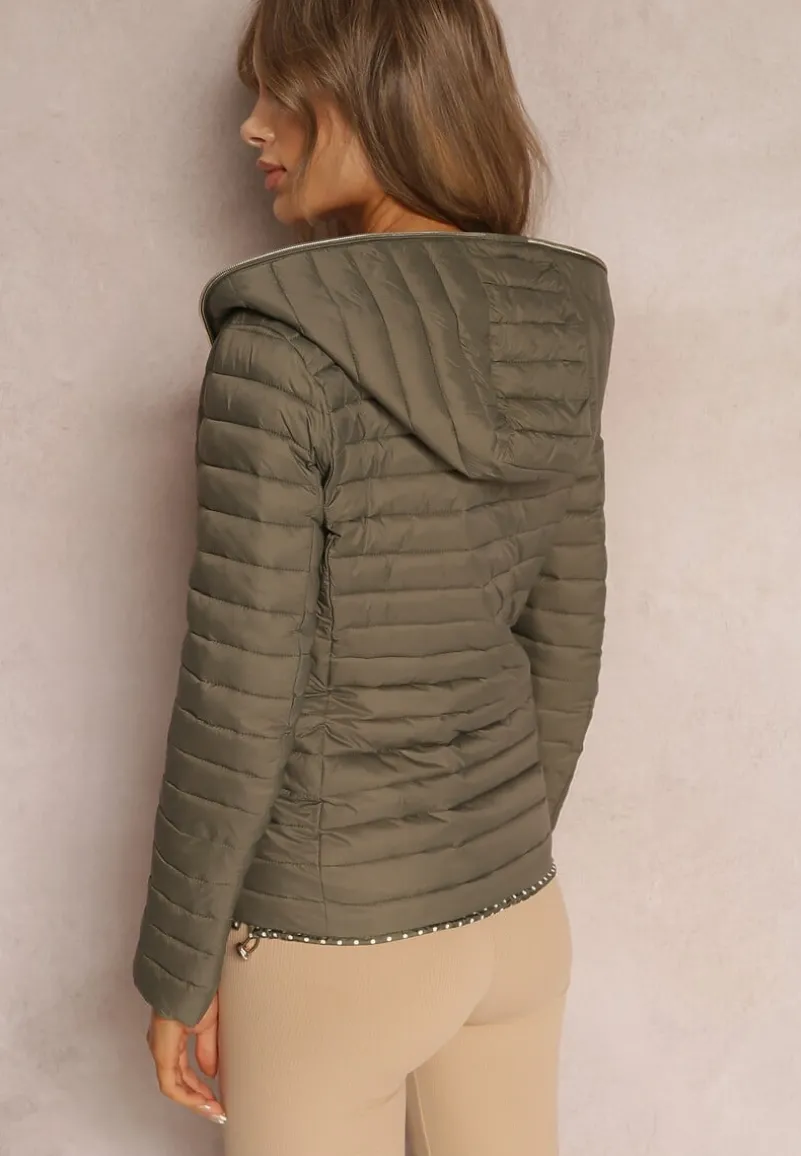 Ciemnozielona Kurtka Pikowana Cerserea