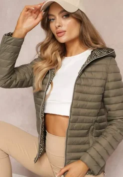 Ciemnozielona Kurtka Pikowana Cerserea