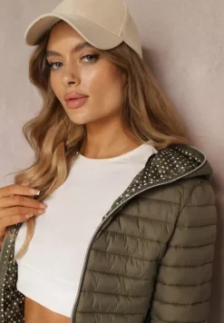 Ciemnozielona Kurtka Pikowana Cerserea