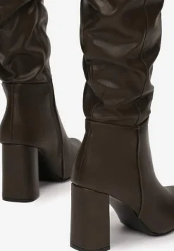 Ciemnozielone Kozaki Ertris