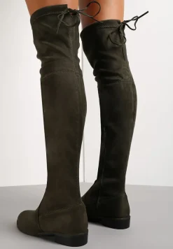 Ciemnozielone Kozaki Sorry Not Sorry