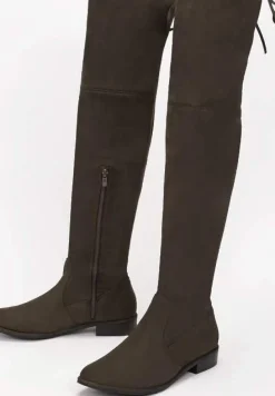 Ciemnozielone Kozaki Sorry Not Sorry