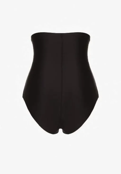 Czarna Bielizna modelująca Majtki Typu Figi High Waist Salanovia