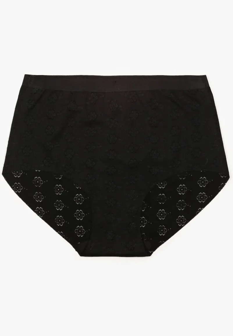 Czarna Bielizna Modelująca Majtki High Waist Lilialira
