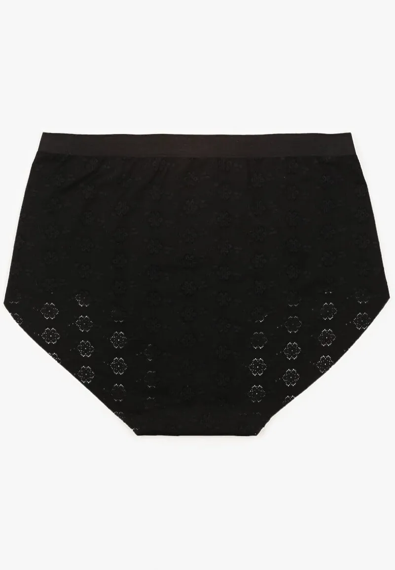 Czarna Bielizna Modelująca Majtki High Waist Lilialira