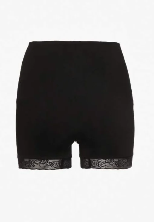 Czarna Bielizna modelująca High Waist z Koronką Hivivia