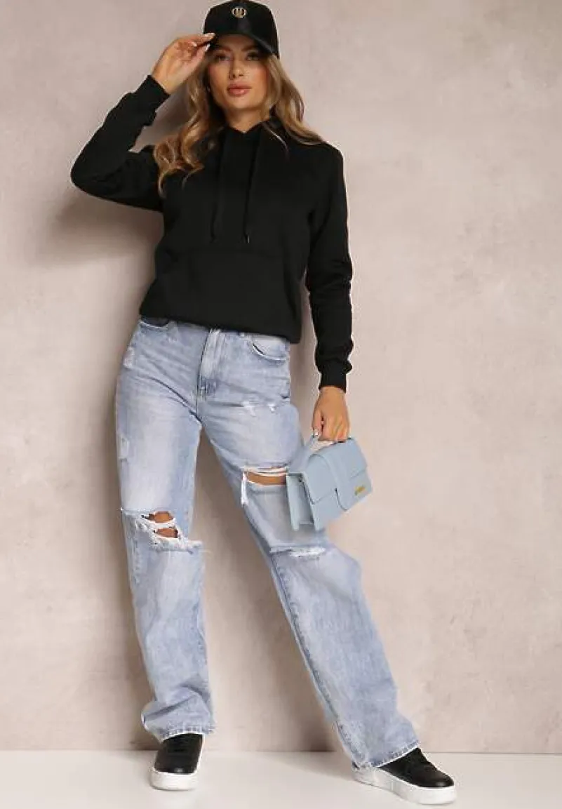 Czarna Bluza z Kapturem Corbetes