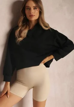Czarna Bluza z Kapturem Paranero
