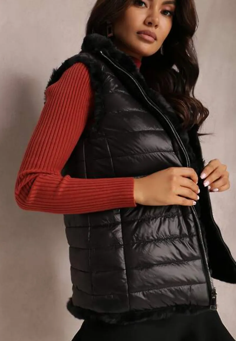 Czarna Dwustronna Kamizelka Pheraleia