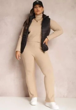 Czarna Kamizelka Pikowana z Kapturem Rithe