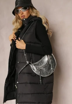 Czarna Kamizelka z Pikowaniem i Odpinanym Kapturem Glenova