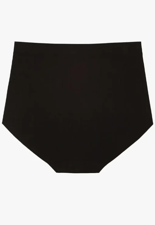 Czarne Bezszwowe Majtki High Waist Navorila
