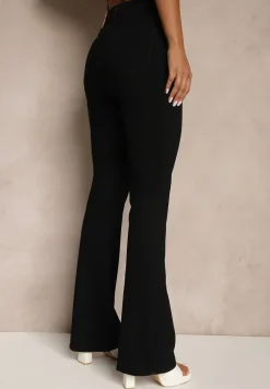 Czarne Jeansy Dzwony Briris