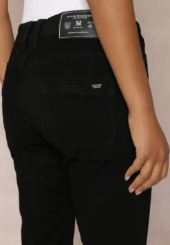 Czarne Jeansy Skinny Regular Waist Adja