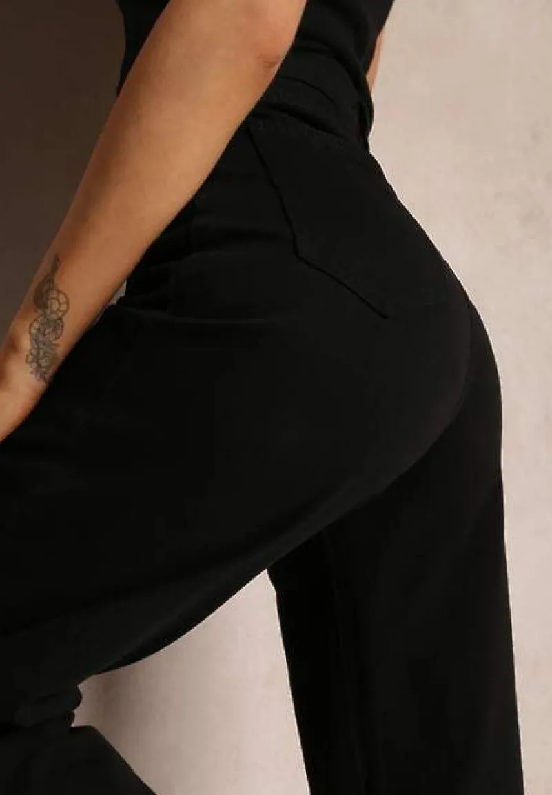 Czarne Jeansy Szerokie Phririope