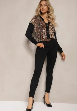 Czarne Jeansy z Efektem Push-Up Skinny Fortoria