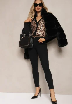 Czarne Jeansy z Efektem Push-Up Skinny Fortoria