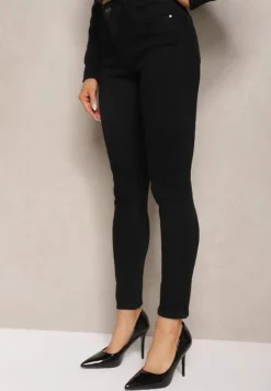 Czarne Jeansy z Efektem Push-Up Skinny Fortoria