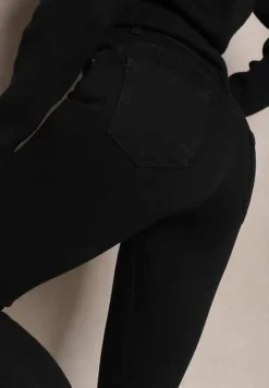 Czarne Jeansy z Efektem Push-Up Skinny Fortoria