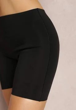 Czarne Majtki Modelujące z Wysokim Stanem Fopei