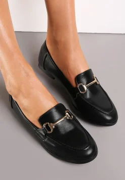 Czarne Mokasyny Sakina