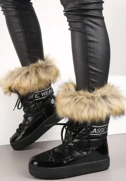 Czarne Śniegowce Volumnia