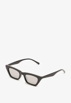 Czarne Okulary Przeciwsłoneczne w Typie Cat Eye z Filtrem UV Gleavelle