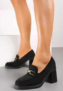 Czarne Półbuty Velonna