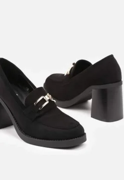 Czarne Półbuty Velonna