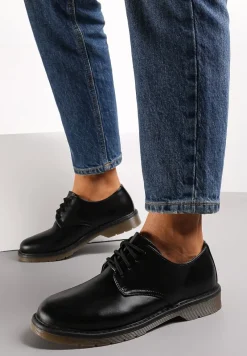 Czarne Półbuty Wiązane Soulem