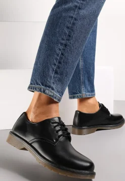 Czarne Półbuty Wiązane Soulem