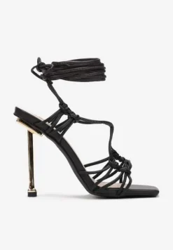 Czarne Sandały Agathora