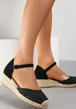 Czarne Sandały Basare