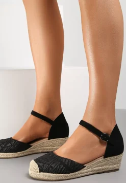 Czarne Sandały Basare