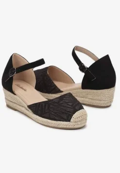 Czarne Sandały Basare