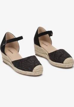 Czarne Sandały Basare