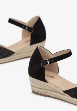 Czarne Sandały Basare