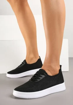 Czarne Siateczkowe Buty Sportowe Sneakersy Eravessa