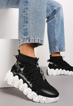 Czarne Sneakersy Chrysialla