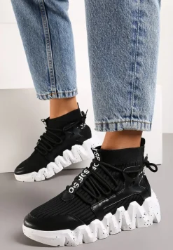 Czarne Sneakersy Chrysialla