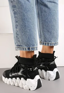 Czarne Sneakersy Chrysialla