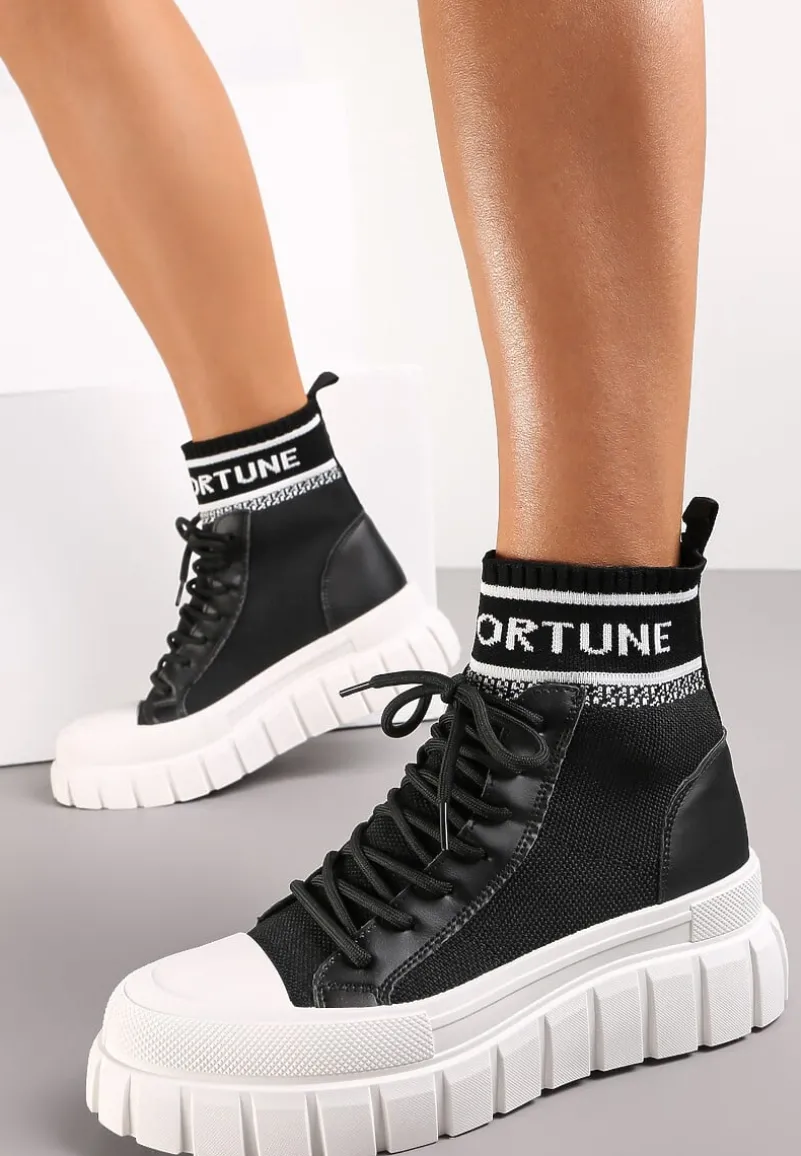 Czarne Sneakersy Khlorolea